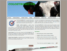 Tablet Screenshot of colostrometer.com